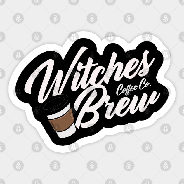 Witches Brew Coffee Co. Sticker by Drawn2life